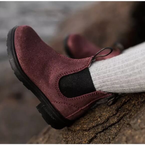 NEW Blundstone Girls 2090 Chelsea Boots Rose Pink Sparkle Kids Girls UK 3 4T - Picture 2 of 5